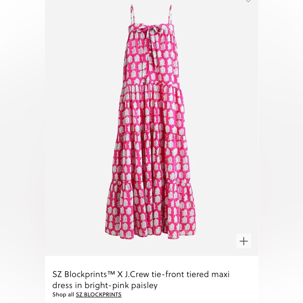 J.Crew x S.Z Blockprints Maxi Dress